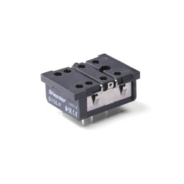 Цоколь SY14-P, 6A(300V), для печатных плат, черный, для RKE4, RKF4, R4N, MY4, 55.34, KMY4, PT4, RCM5