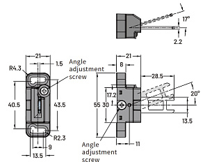 LANBAO ZJP-K6 ключ для замков безопасности с регулировкой