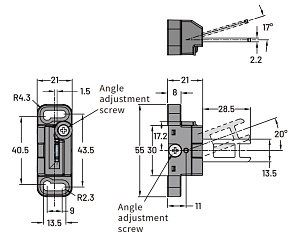 LANBAO ZJP-K6 ключ для замков безопасности с регулировкой