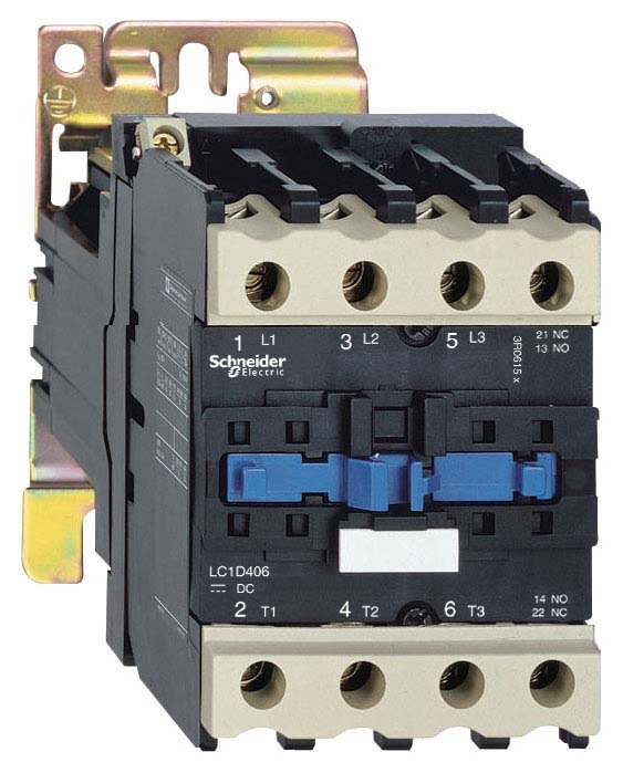 КОНТАКТОР D 4Р (2НО + 2НЗ),AC1 60 A, 220V DC, ЗАЖИМ ПОД ВИНТ