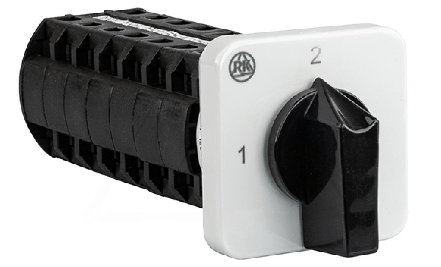 Переключатель BS 16 74 U, 9P, 20A, тип 1-2 (90°), 9NO на 1_2, на дверь, фронт IP40