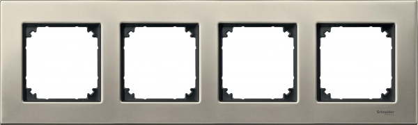 MERTEN M-Elegance РАМКА металлическая 4 поста, ТИТАН, SM