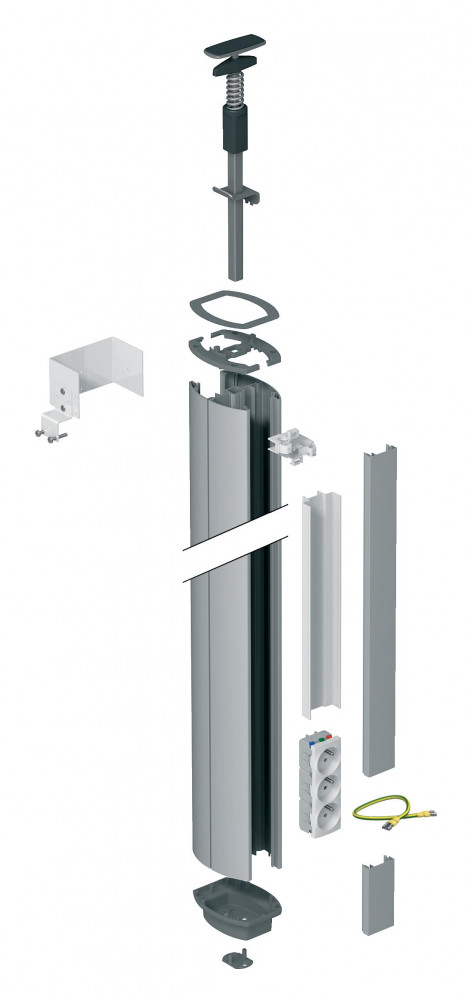 СТОЙКА 1-СТОР.РАСПОРНАЯ 2,70-3,10М АНОД.