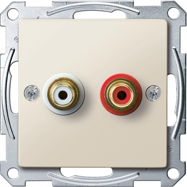 MERTEN МЕХАНИЗМ аудиорозетки, БЕЖЕВЫЙ, SM