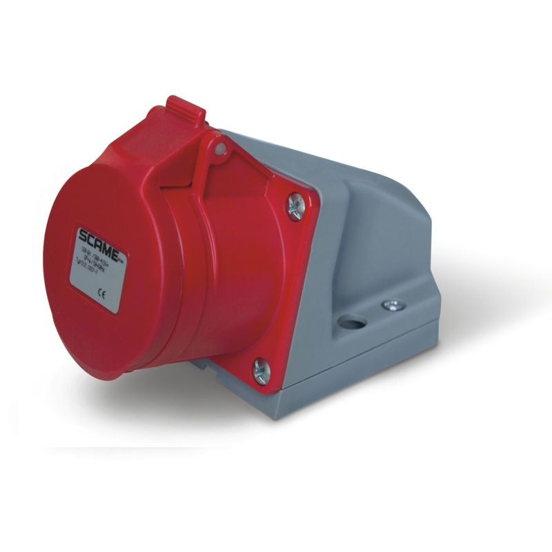 Розетка для поверхностного монтажа 16A 6P+E 9h 200-250V 50Hz 60Hz IP44