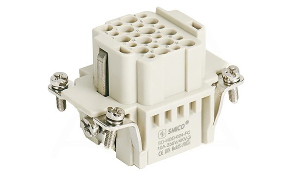 Корпус вставки контактной, размер H6B, тип гнездо, 24+PE, 10A, 250V, обжимной контакт