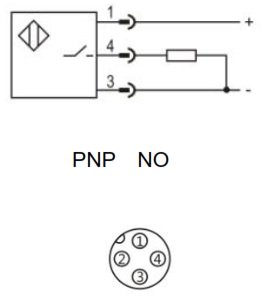 LANBAO LR18XGBN12DPOY-E2 Датчик индуктивный, М18, нерж сталь, Sn12мм, незаподлицо, PNP, NO, разъем