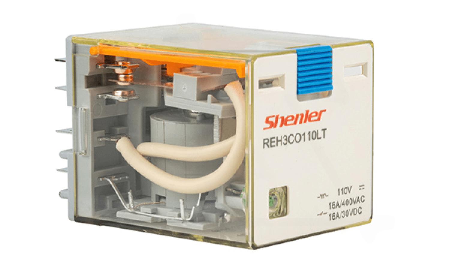 Реле REH3CO110LT, 3CO, 16A(400VAC/30VDC), 110VDC, мех. индикация, тест-кнопка с блокировкой, LED