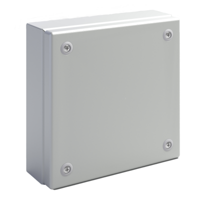 Коробка распределительная EGRAN 300x500x120 (ВxШxГ) с крышкой на 4-ех невыпадающих 1/4 винтах, сталь 1,2мм, RAL7035, IP66