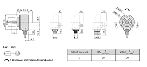 LANBAO ENI58S8-6E2000HD-T5 Инкрементальный энкодер размер 58, 8-30 DC, кабель 5м, HTL, 2000имп/об, Вал 8, -40, +50, IP65