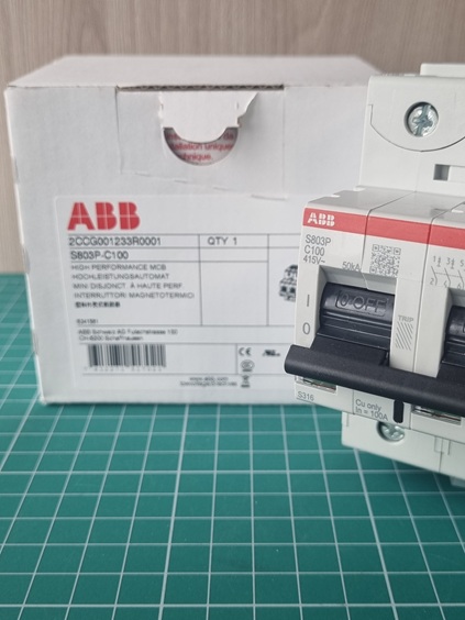 Авт. выключатель S803P-C100, 3P C 100A Icu=50kA 4.5M