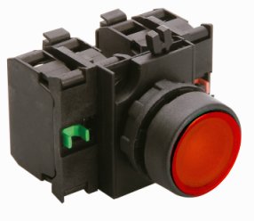 Кнопка (2НО+2НО), зелёный цвет, серия CP (250В AC, 4А), IP65 CP303DY