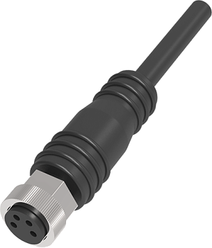 LANBAO QE8-N4F2-U прямой разъем M8 4pin с маслостойким PUR кабелем 2м