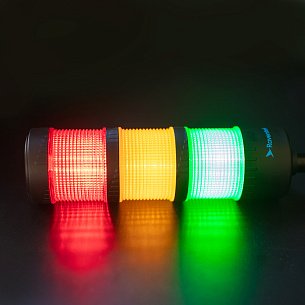 RAVENTEK PVO1-324F-RYG световая колонна ?64мм с зуммером 3 цвета RYG IP65