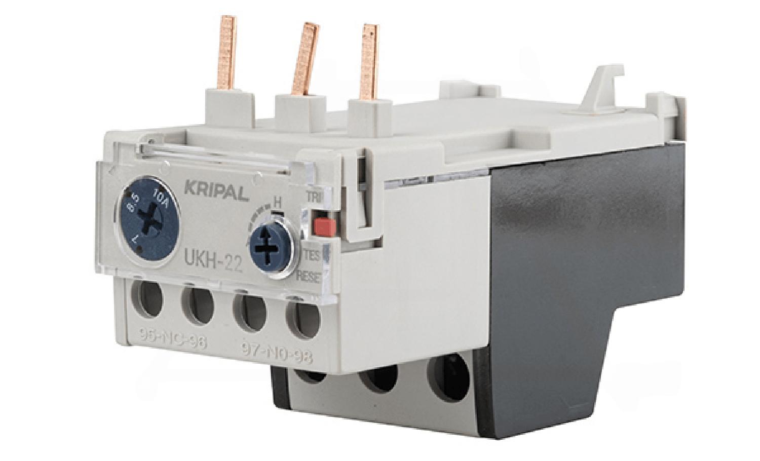 Реле тепловой перегрузки UKH-22, It=7_10A, 1NO+1NC, CLASS 10A, прямой монтаж для UKC(D)-9_25