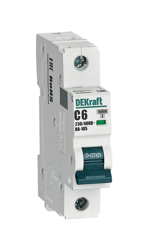 Авт. выкл. 1P 6A х-ка C ВА-105 10кА