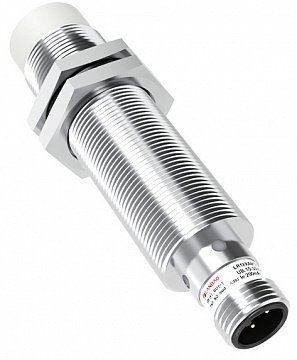 LANBAO LR18XBN12DLCY-E2 индуктивный датчик М18х63мм 2-х проводный DC NС Sn=12мм разъем М12
