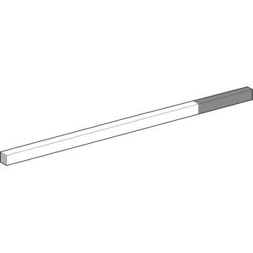 Рычаг концевого выключателя, Концевые выключатели Стандарта XC, XCRZ, стальной квадратный стержень 6 мм, L = 200 мм с красным концом