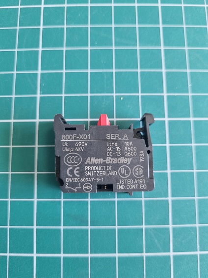 Контактный блок Allen-Bradley 1 Н.З. 800FX01