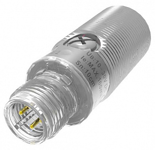 LANBAO PSM-TM20D-E2 оптический датчик M18 Sn=20м (T-тип) разъем M12 /передатчик