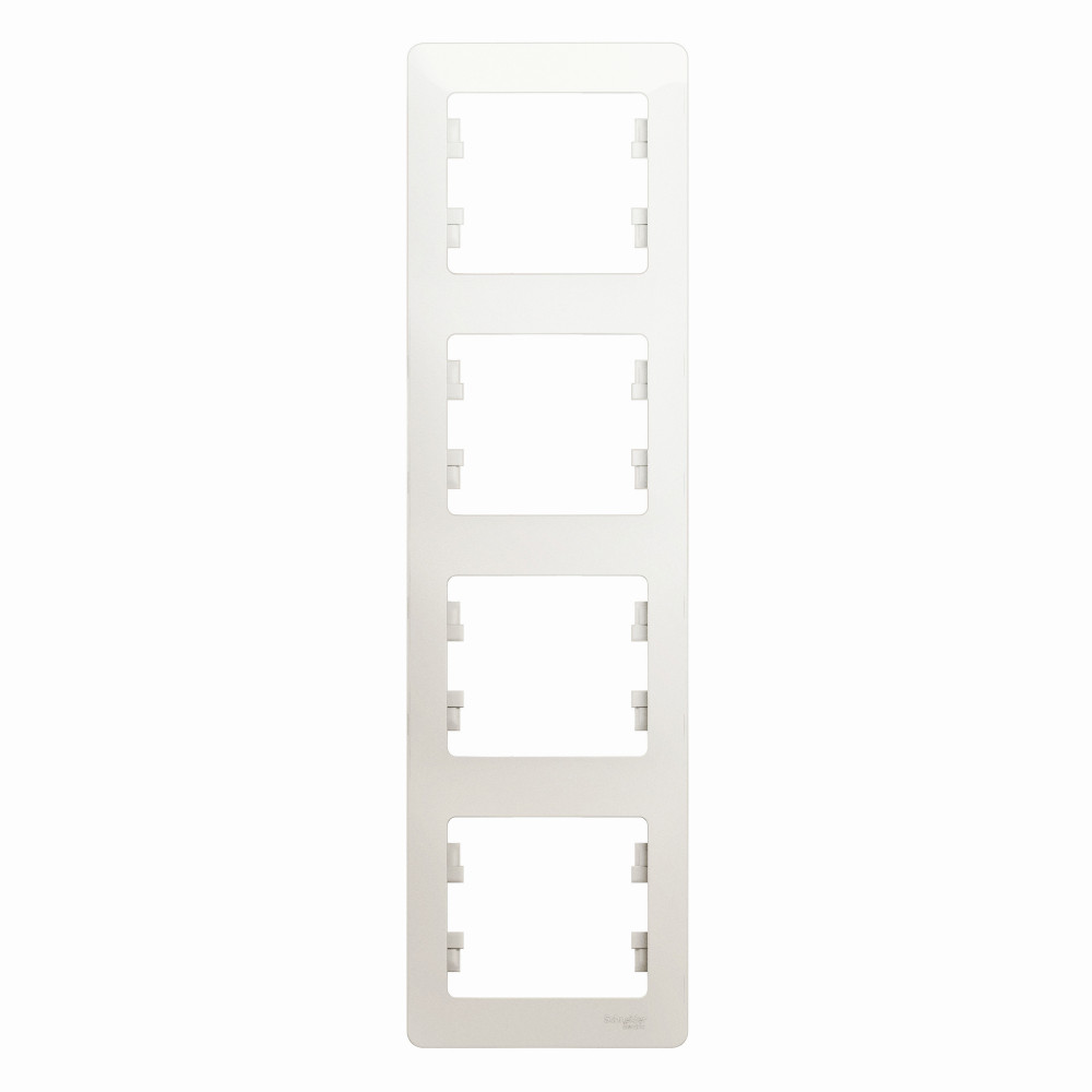 GLOSSA 4-постовая РАМКА, вертикальная, ПЕРЛАМУТР