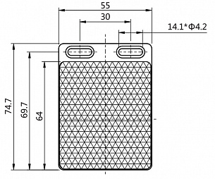 LANBAO TD-01 Рефлектор 55x74,7мм