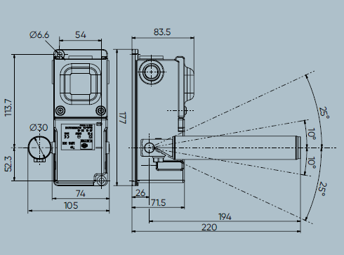 Датчик контроля схода ленты MRS 001 Kiepe Elektrik 91.063294.001 (91063294001)