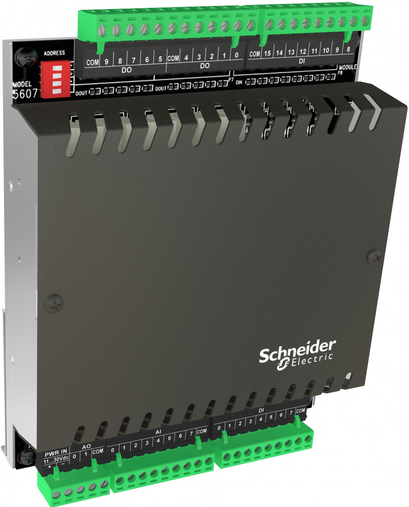 Модуль расширения 5607-24 I/O, 16 D/I (24В), 10 D/O(реле), 8 A/I