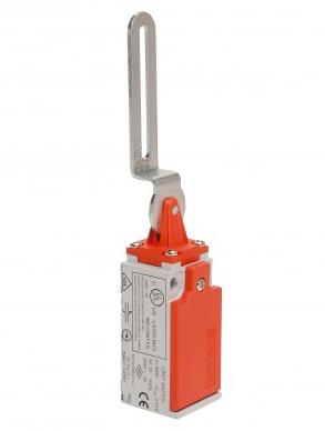 Концевой выключатель, привод изогнутый металлический рычаг (1НЗ+1НО, мгновенное сраб.), серия L5, пластиковый корпус (240В AC, 3А), IP65