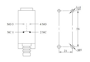 LANBAO LSAR-8108 концевой выключатель NO/NC регулируемый роликовый рычаг