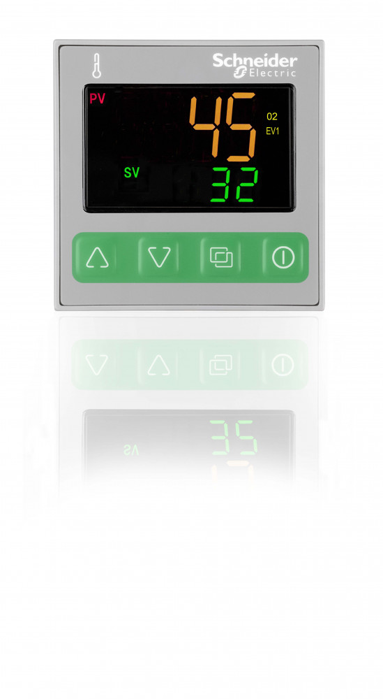 ТЕМП. КОНТ., 48 x 48, УНИВ. ВХ., 1 АВАР. ВЫХ., 2 ТТР, MODBUS, 24 V AC\DC