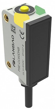 LANBAO PSE-CM3DPB оптический датчик 32,5x20x10,6мм PNP NO/NC Sn=3м (D-тип TOF) кабель 2м