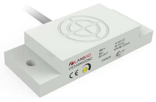 LANBAO CE34SN10DPC емкостной датчик 20x50x10 PNP NC Sn=10мм кабель 2м