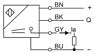 LANBAO PDB-CC100TGI оптический датчик расстояния 4...20mA+Push-Pull/PNP/NPN NO/NC Sn=1000мм