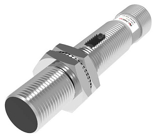 LANBAO PR12-TM5DNR-E2 Оптический датчик 5 м, инфракрасный свет светодиод (880нм), NPN, NO+NC, 10…30 DC, никелированная латунь, цилиндрический, разъем M12, IP67