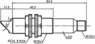 Оптический датчик LANBAO PR18GS-DM3ATO-E2