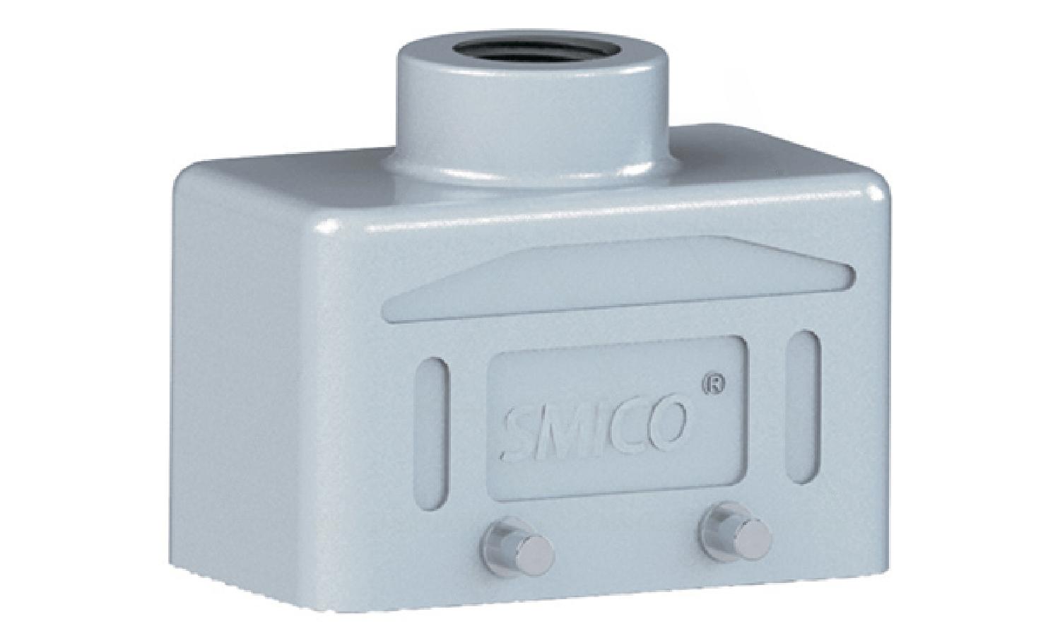 Корпус разъема, размер H10B, кабельный, верхний ввод M20, металл, IP65, RAL 7037