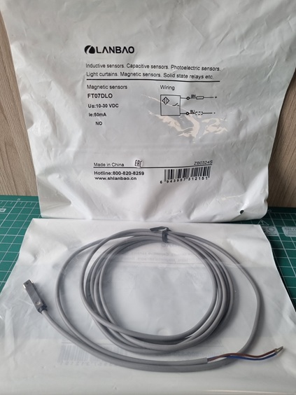 LANBAO FT07DLO Индуктивный датчик прямоугольный, заподлицо, 10…30 DC, двухпроводный DC, NO, PBT, каб