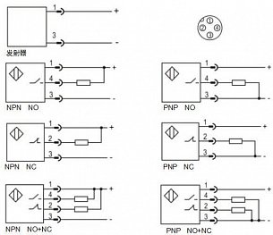 Оптический датчик LANBAO PR30-TM40DNC-E2