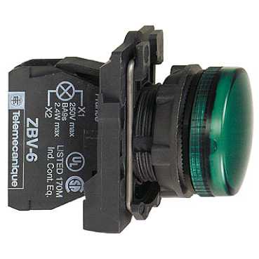 СИГН. ЛАМПА 22ММ 230-240В ЗЕЛЕНАЯ