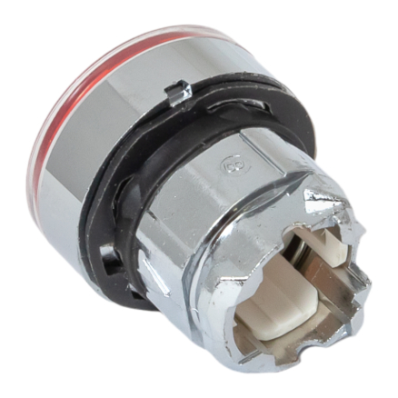 Исполнительный механизм кнопки XB4 красный плоский возвратный без фиксации, с подсветкой EKF PROxima