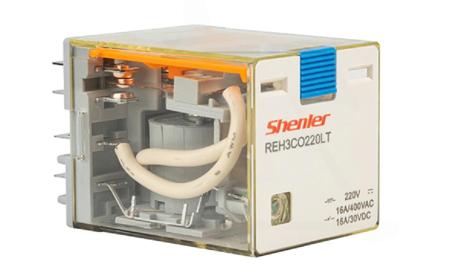 Реле REH3CO220LT, 3CO, 16A(400VAC/30VDC), 220VDC, мех. индикация, тест-кнопка, LED