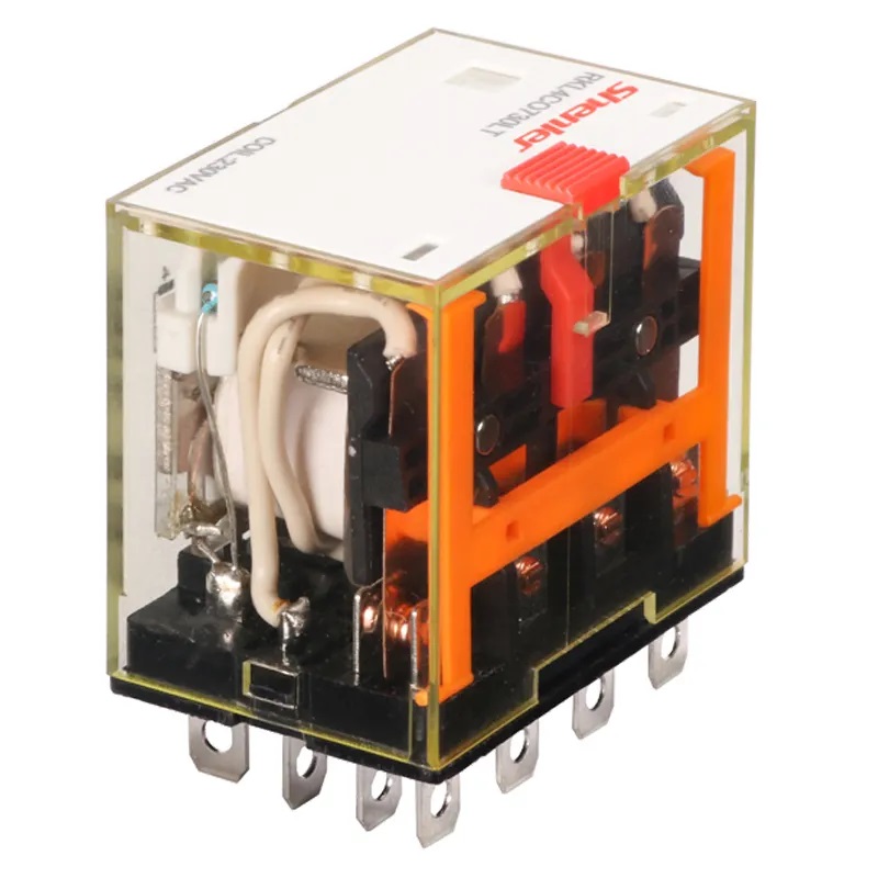 Реле RKL4CO730LT, 4CO, 10A(250VAC/30VDC), 230VAC, мех. индикация, тест-кнопка с блокировкой, LED