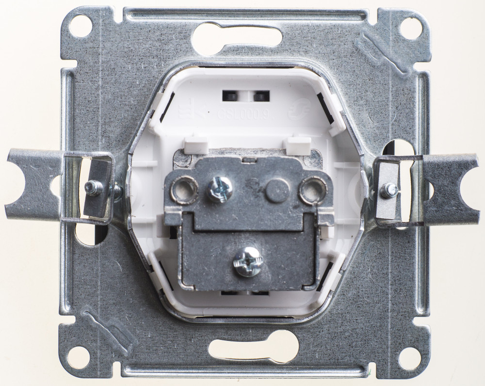GLOSSA TV РОЗЕТКА одиночная 1DB, ШОКОЛАД