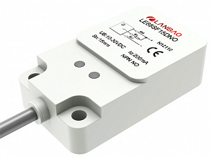 LANBAO LE68SN25DPO индуктивный датчик 40x20x68 Sn=25мм PNP NO кабель 2м