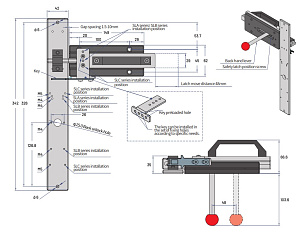 LANBAO ZJP-H2L Защелка предохранительная