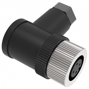 LANBAO QE12-N4G 1001 угловой разъем M12 4pin с кольцом из нержавеющей стали