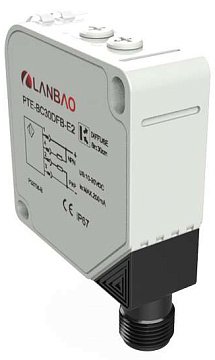 LANBAO PTE-TM60S-E2 оптический датчик 50x50x18мм Реле24-240AC/DC Sn=60м(T-тип) разъем М12/излучатель