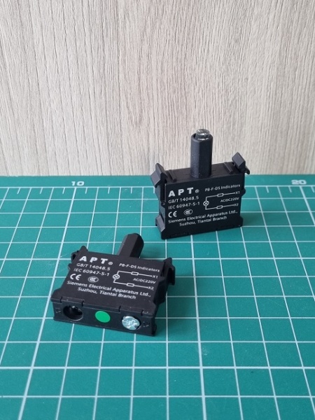 Блок индикатора, зеленый, LED, 220VAC/DC, монтаж на адаптер, для PB1 и PB3 серий