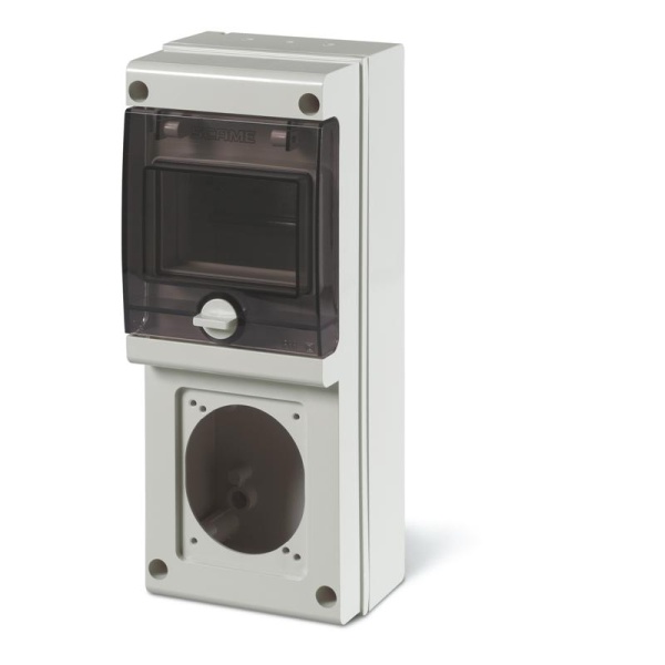 Щит комбинированный навесной BLOCK1, 4M + 70x87(84x106), 110x280x100mm, IK08, IP66, серия BLOCK